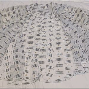 Yellow, Blue, & White Floral Kimono | Small